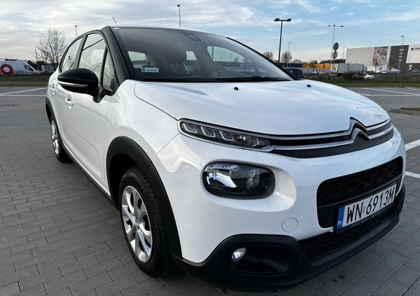 Citroen C3 cena 44000 przebieg: 89988, rok produkcji 2020 z Tyczyn małe 326